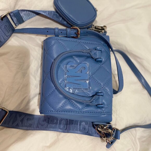 NWT Steve Madden (BBABI) Satchel Crossbody Bag w/Air Pod Case - Picture 9 of 9